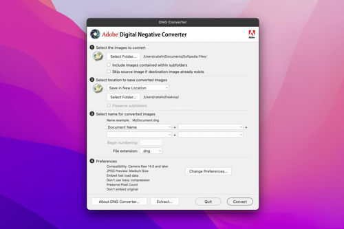 DNG 格式转换工具 DNG Converter for Mac v16.4 中文免费版 