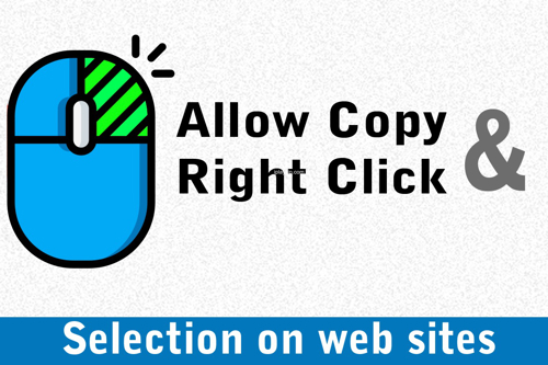 Chrome 右键复制解锁工具 允许右键单击 Allow Right Click